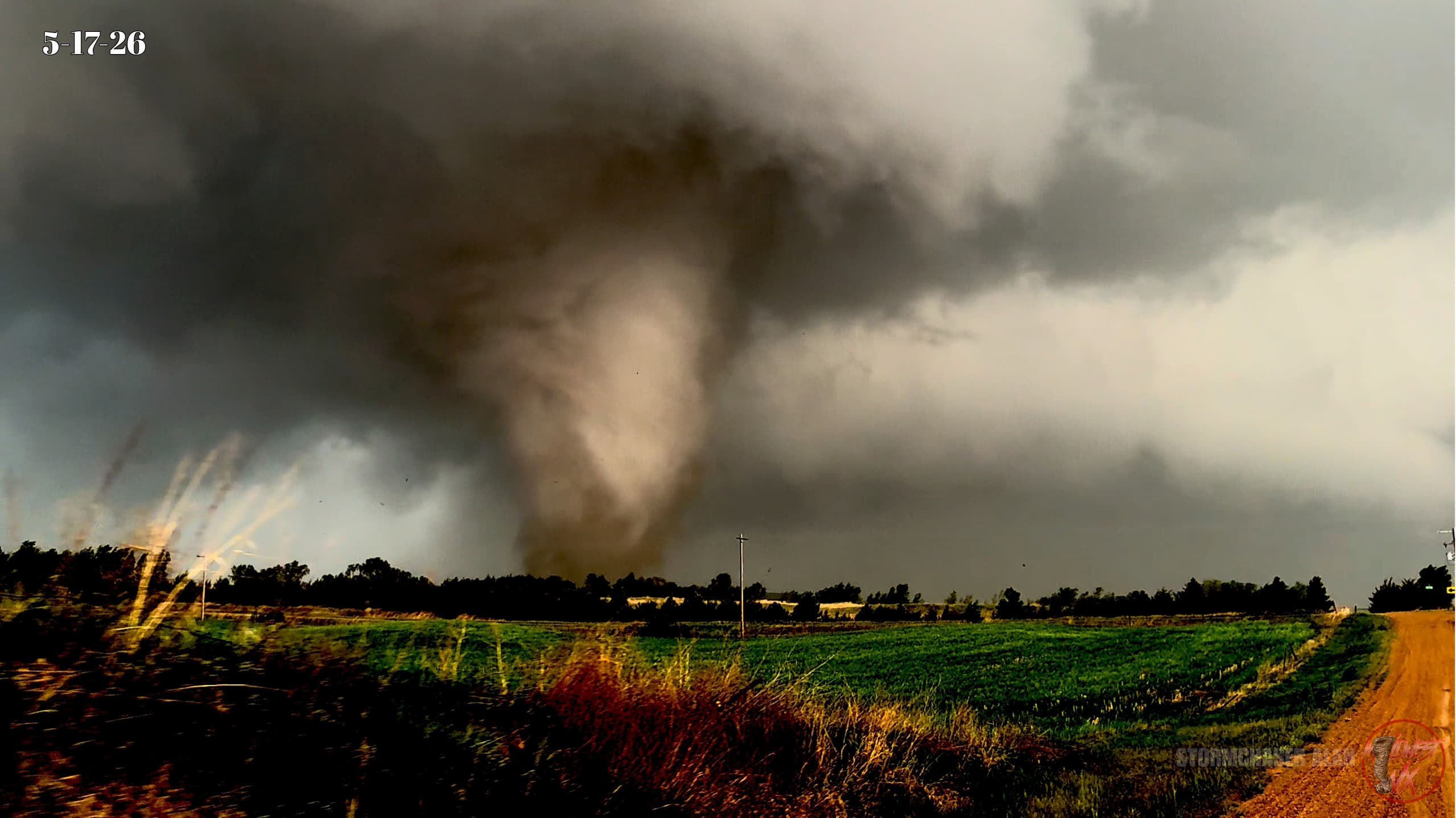 Tornado on May 24, 2026. Photo taken by storm chaser Alan with Midwest WX